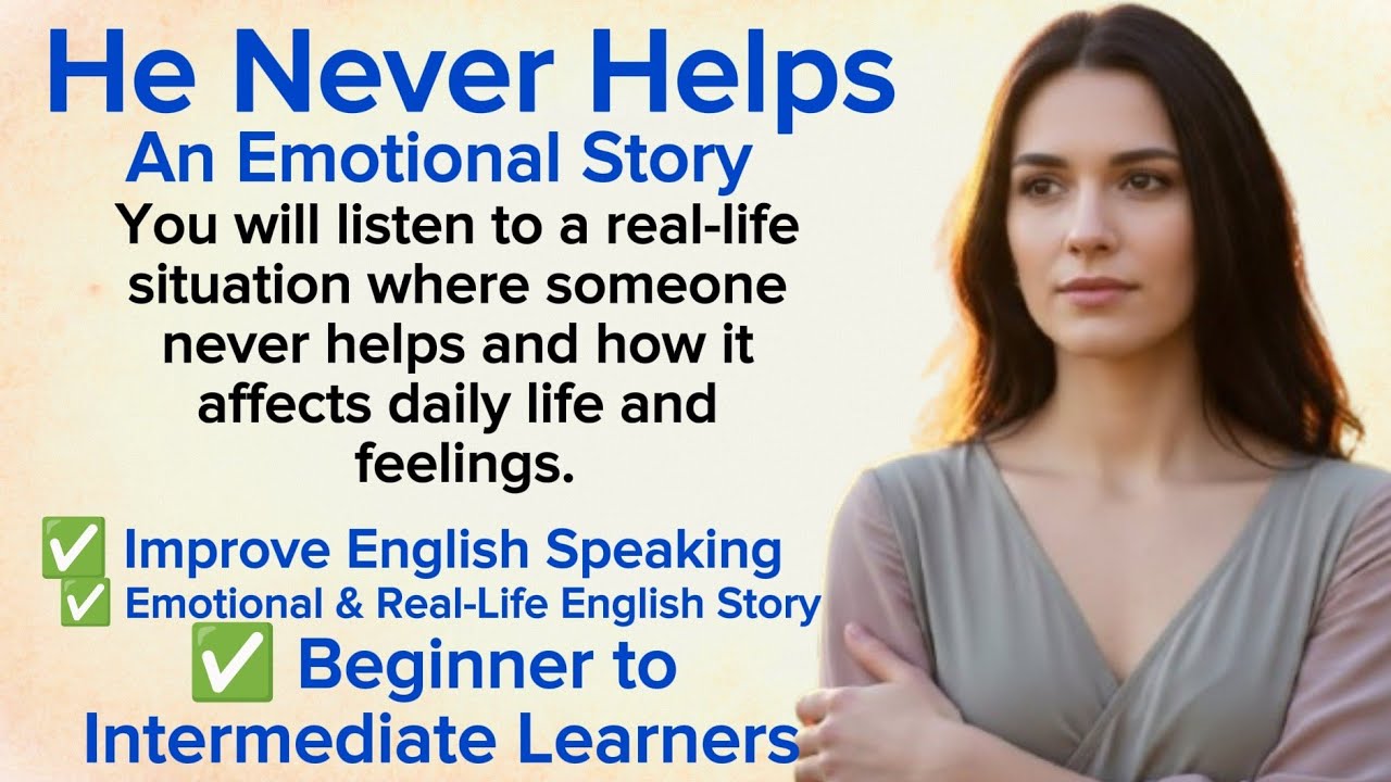 An Emotional Story: He Never Helps ⭐ English Speaking ⭐ Level 3 ✅ IELTS Test