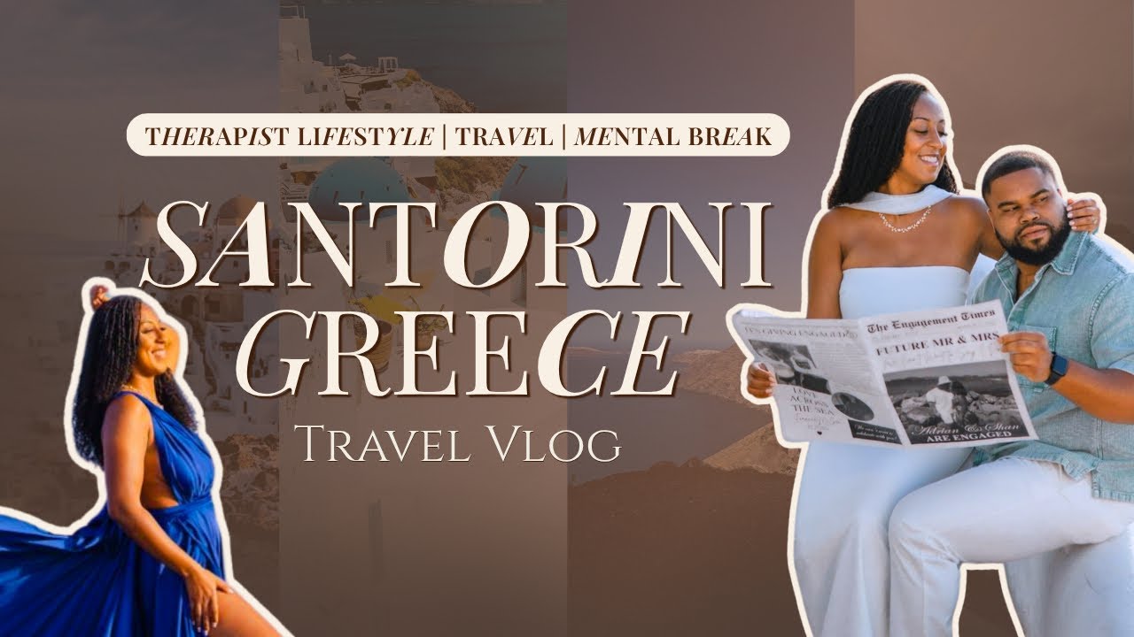Santorini Greece Vlog | Couples Trip, Villa Stay, Flying Dress, Boat Tour, Hike, Therapist Lifestyle