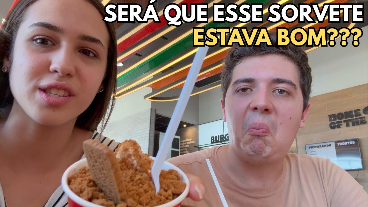 Eu vim testar o sorvete que está dominando a internet 😏🍦