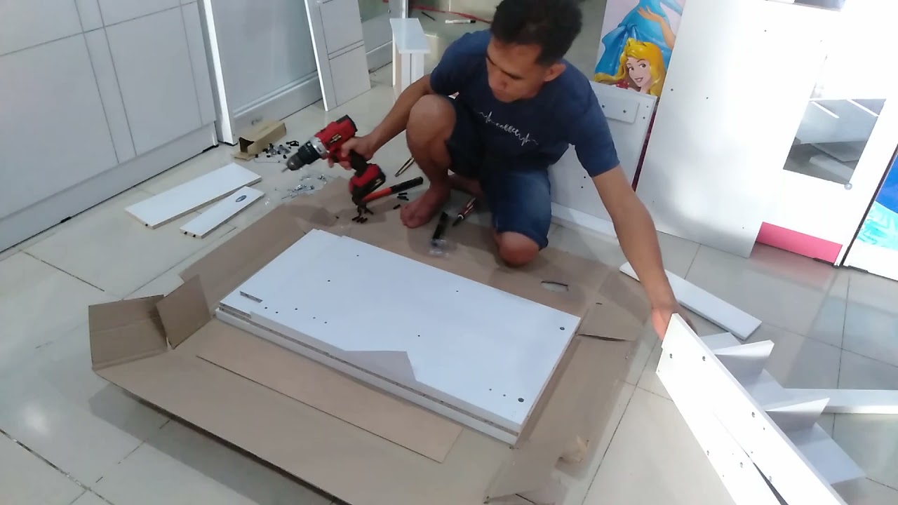 cara memasang meja rias merk dilan dari toppan