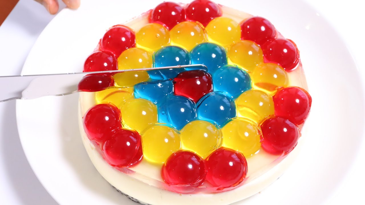 Jewel JELL-O Edible Orbeez Colorful Jelly Cake ジュエルゼリーケーキ