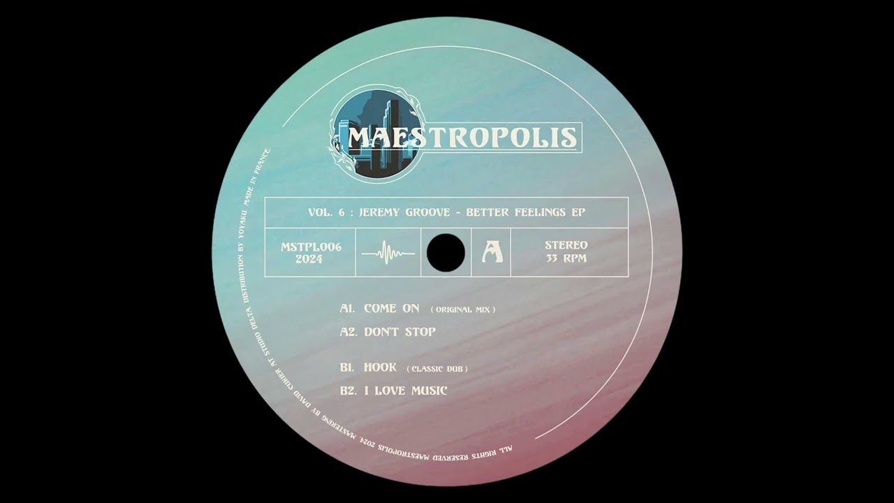 Jeremy Groove - I Love Music | MSTPL06