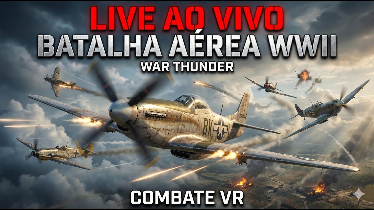 WAR THUNDER SB | Dogfight WWII – LIVE AO VIVO