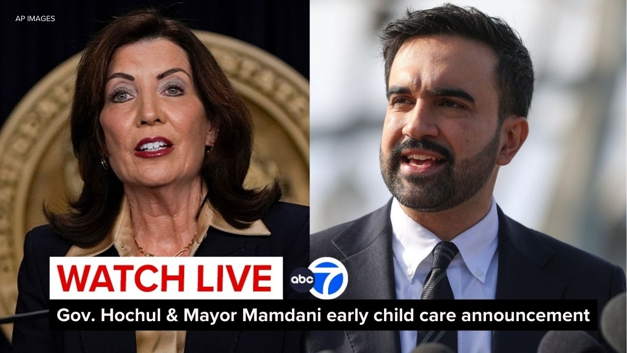 LIVE | NYC Mayor Zohran Mamdani, Gov. Kathy Hochul make an early child care announcement in Harlem