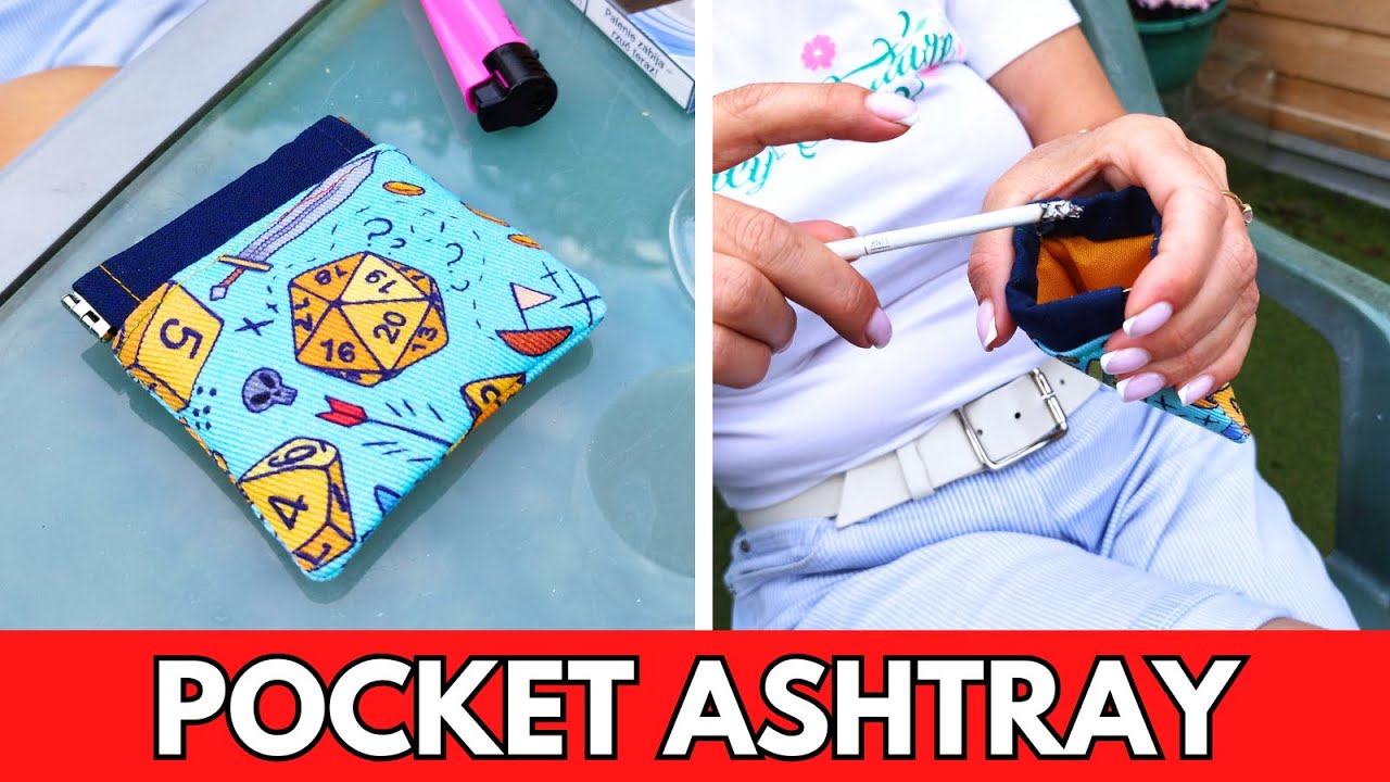 DIY Portable Ashtray / Quick & Easy Pocket Pouch Tutorial