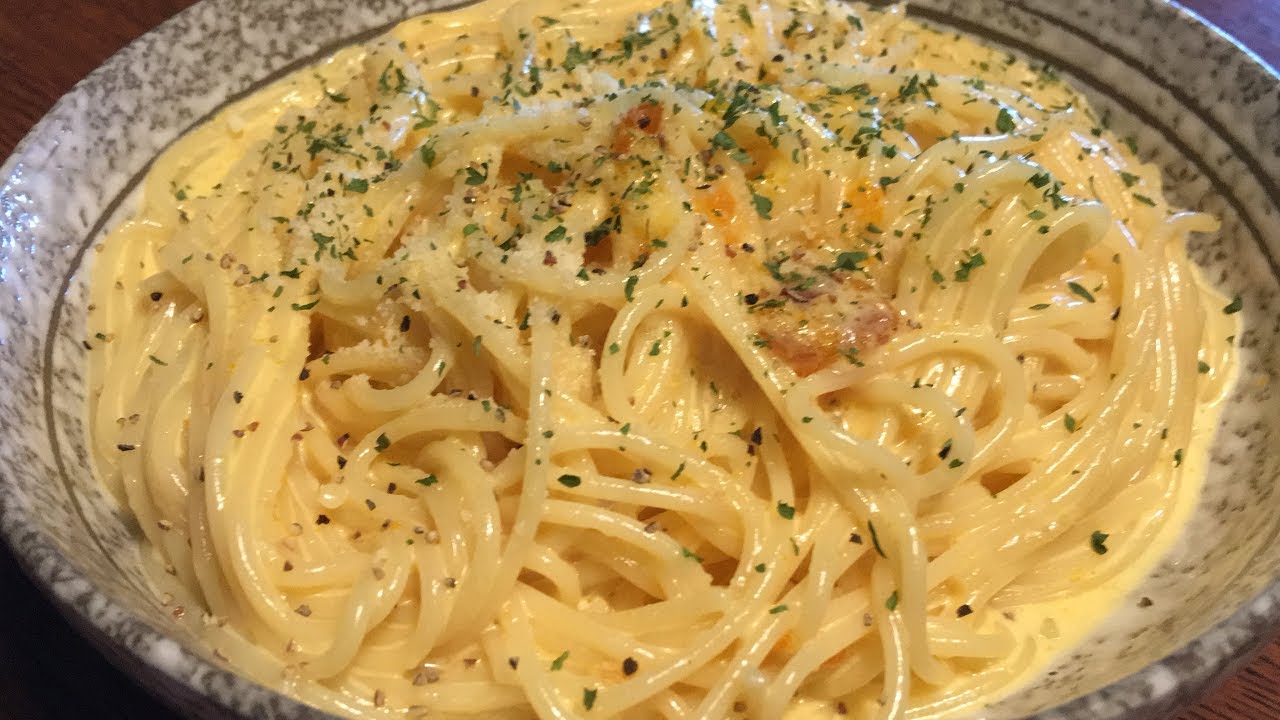 「カラスミパスタ」作り方