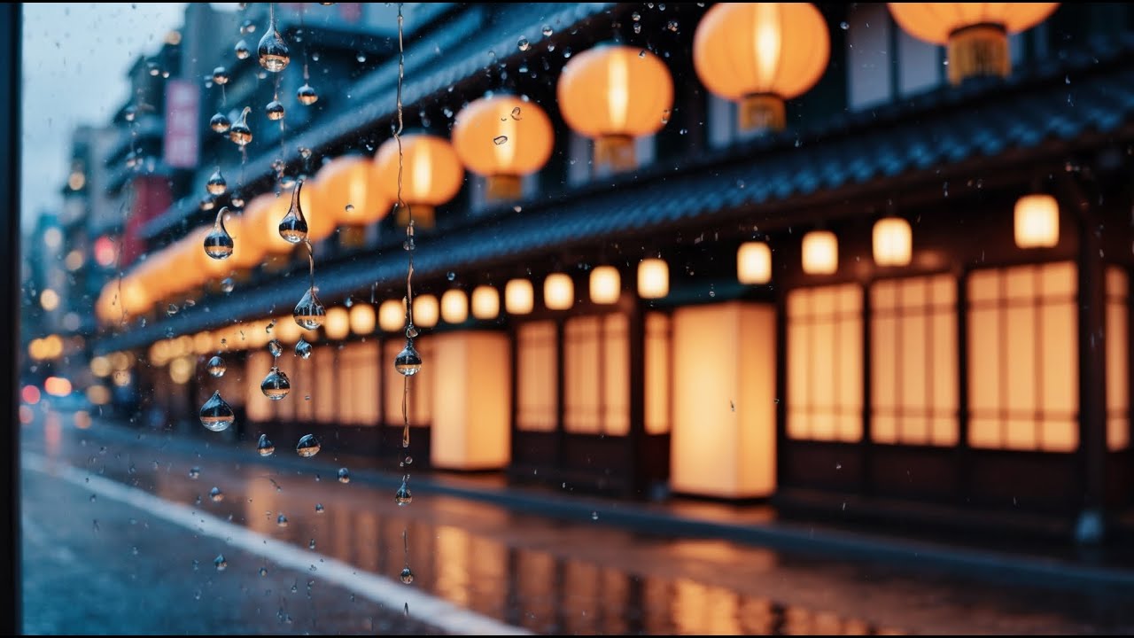 Tokyo Midnight Zen 🌙 Rain on Glass in Ginza | Sleep Aid #19