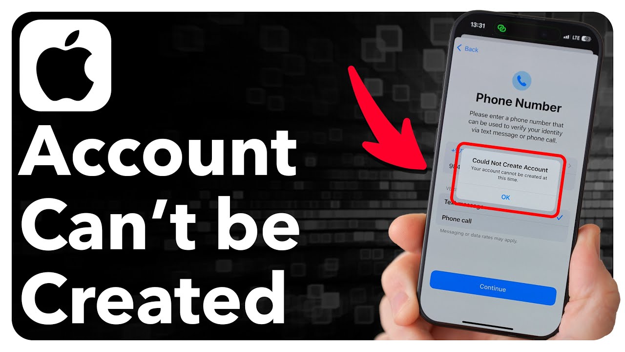 How To Fix Your Account Cannot Be Created At This Time Apple ID