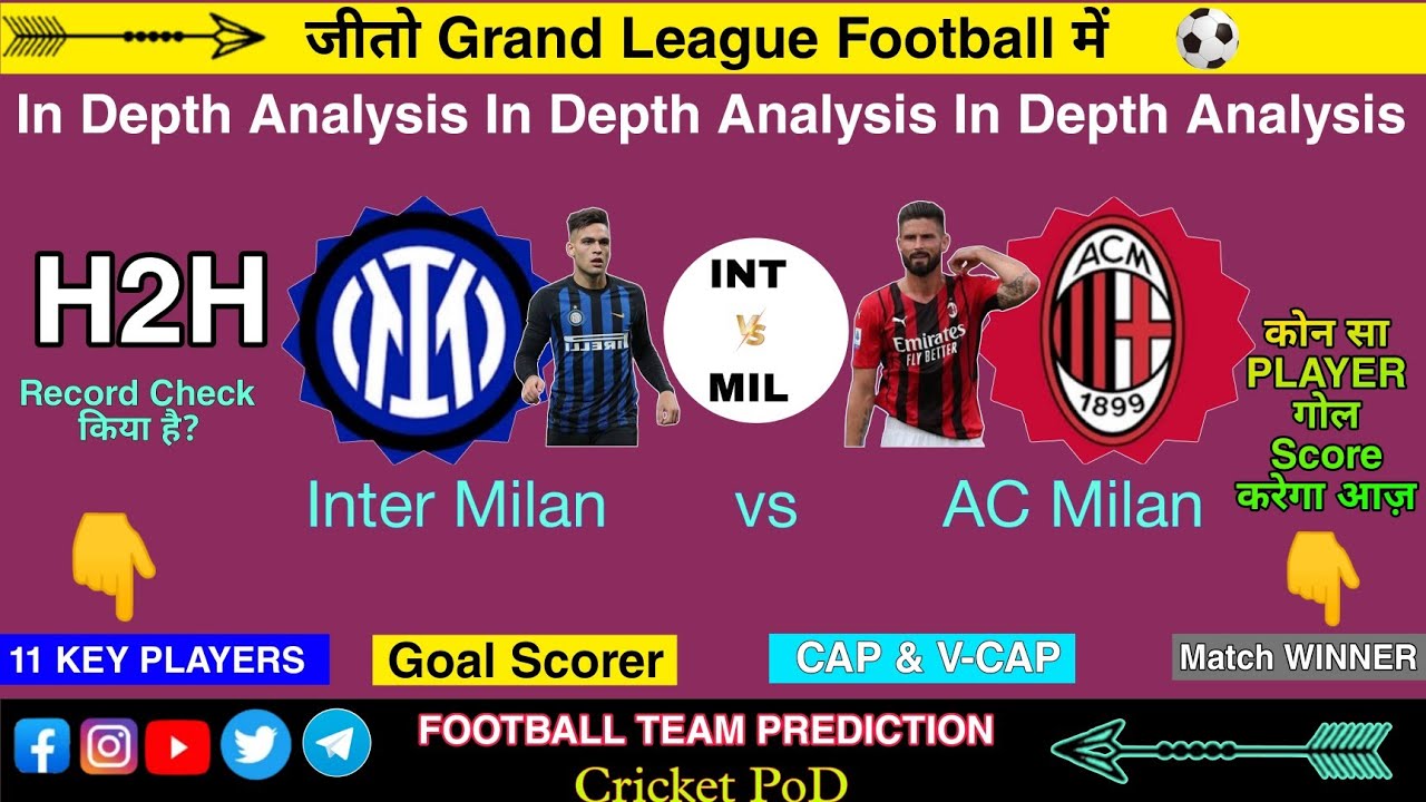 INT vs MIL Dream11 | Int vs Mil Dream11 Team | Int vs Mil Today |