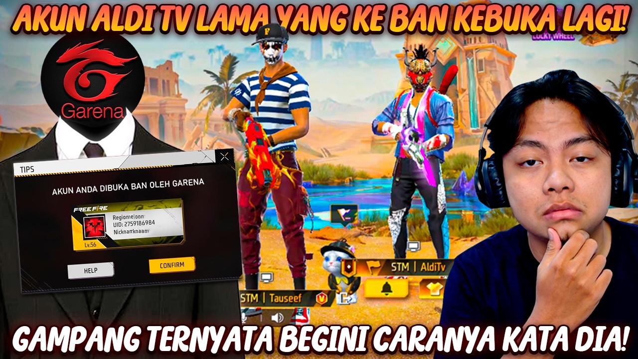 KAGET BANGET AKUN ALDI TV YANG DULU KE BAN KEBUKA LAGI! BEGINI CARANYA KATA DIA! 😱
