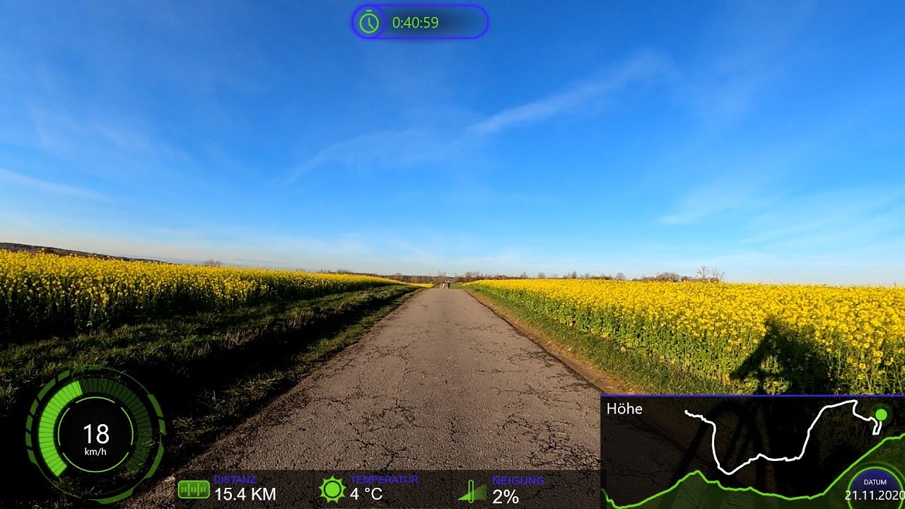 40 minute Winter Sunshine🚴🏽‍♂️🌞😎 Indoor Cycling Workout LeadEdge Action Cam 4K Garmin Video