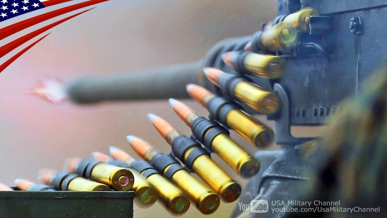 US Marines M2A1 .50 Cal Machine Gun Training