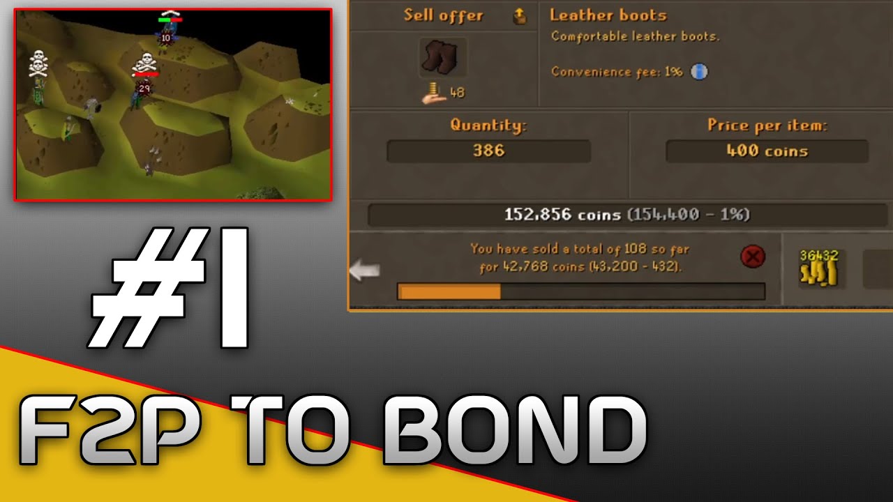 I regret making this video | f2p to bond OSRS #1