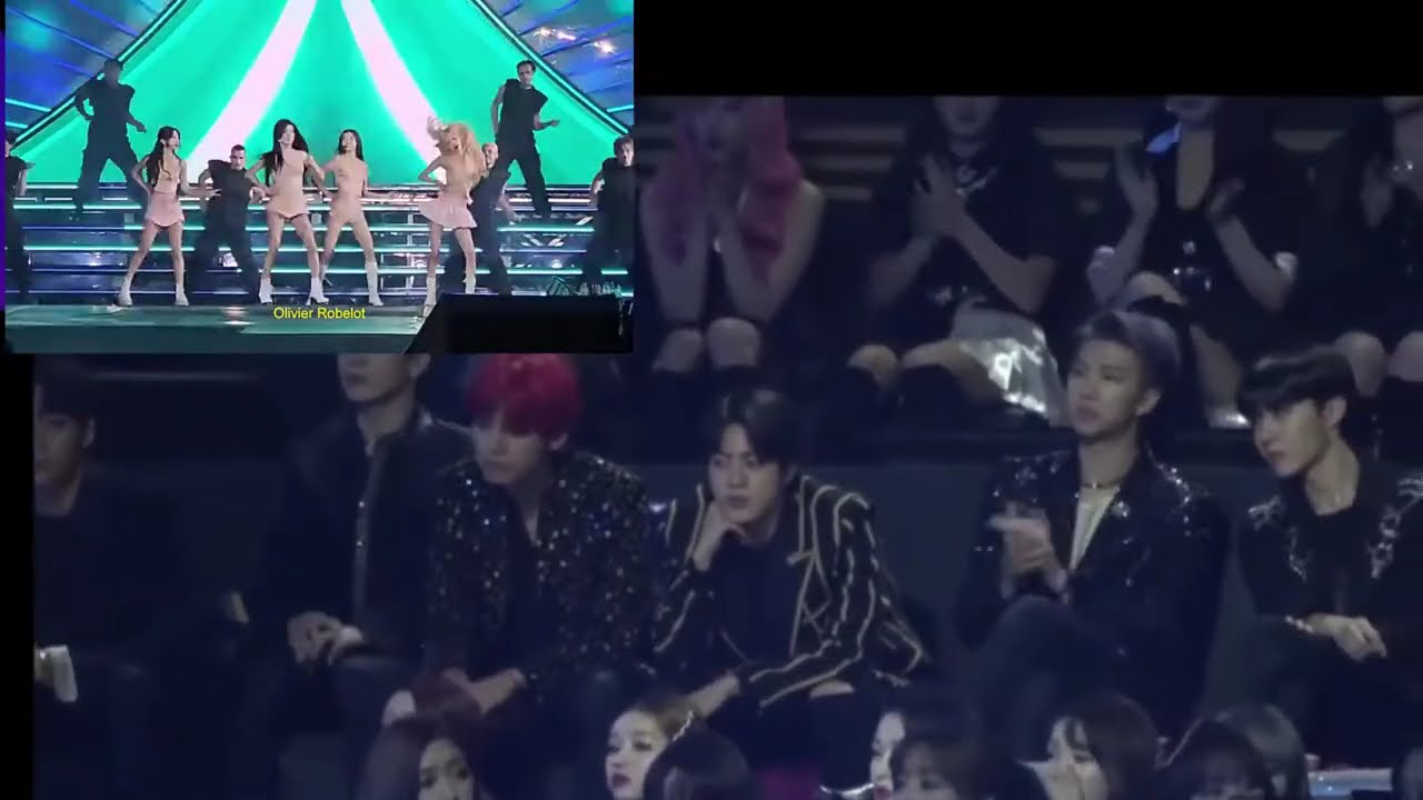 BTS reaction to BLACKPINK PRETTY SAVAGE ENCORE