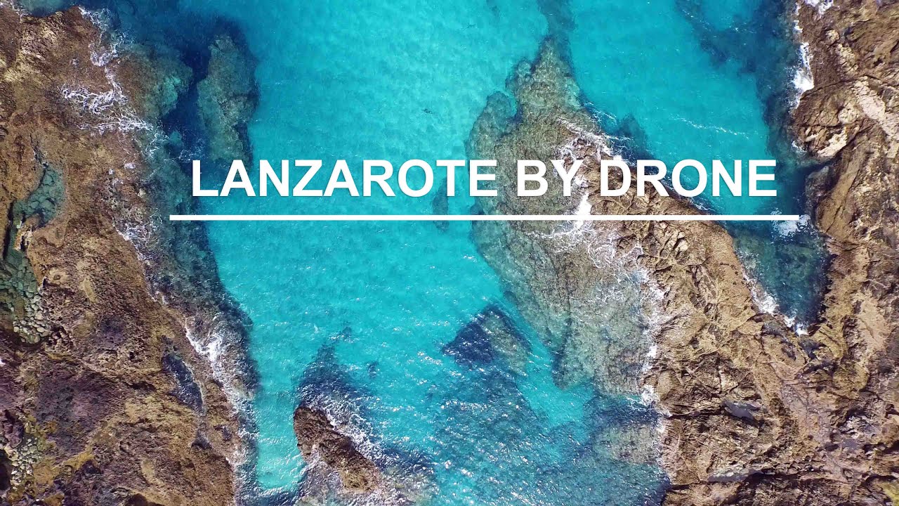 Beautiful aerial video of Canary Islands (drone in Lanzarote) in 4k