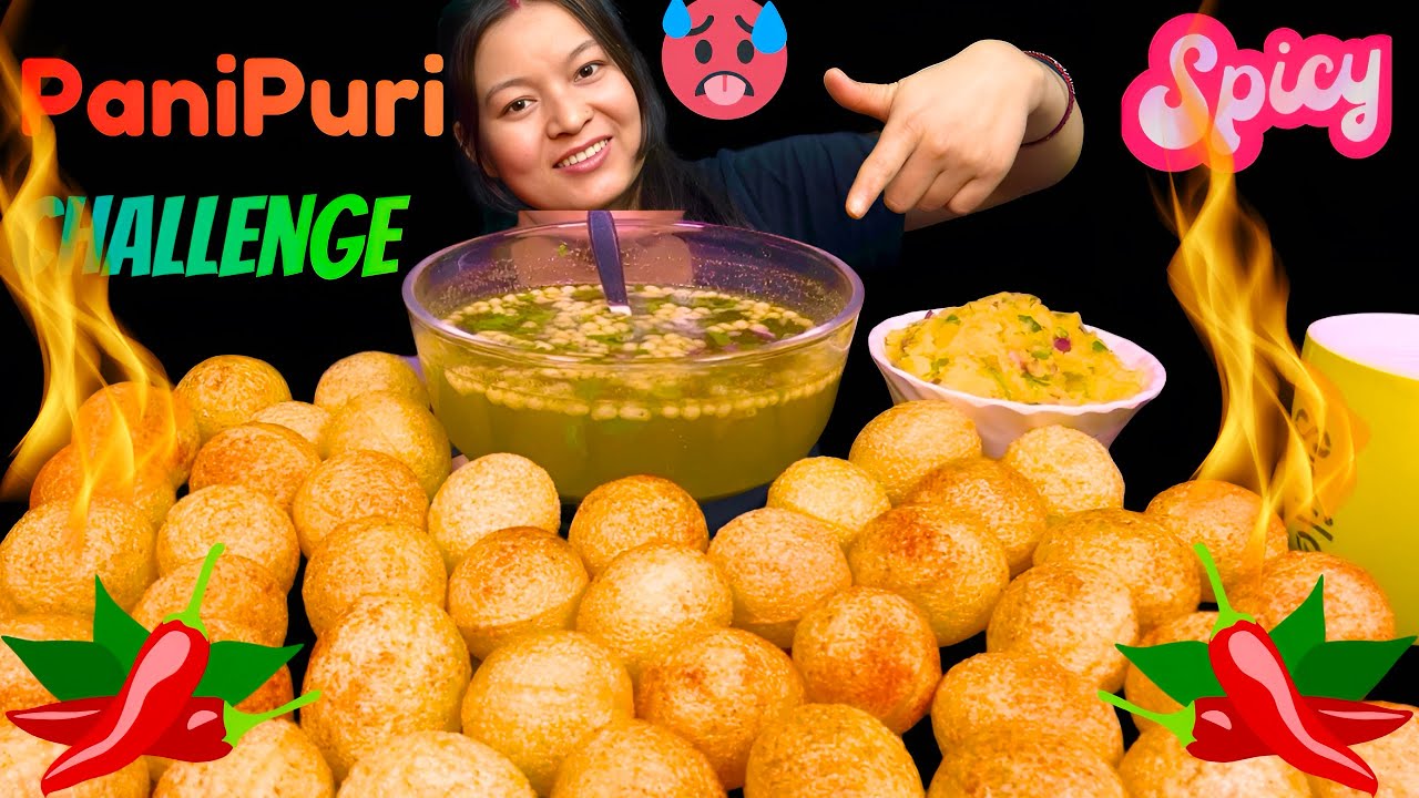 PANIPURI CHALLENGE | GOL GAPPE EATING | STREET FOOD CHALLENGE | Chaat Mukbang | #rtm1997 #mukbang 