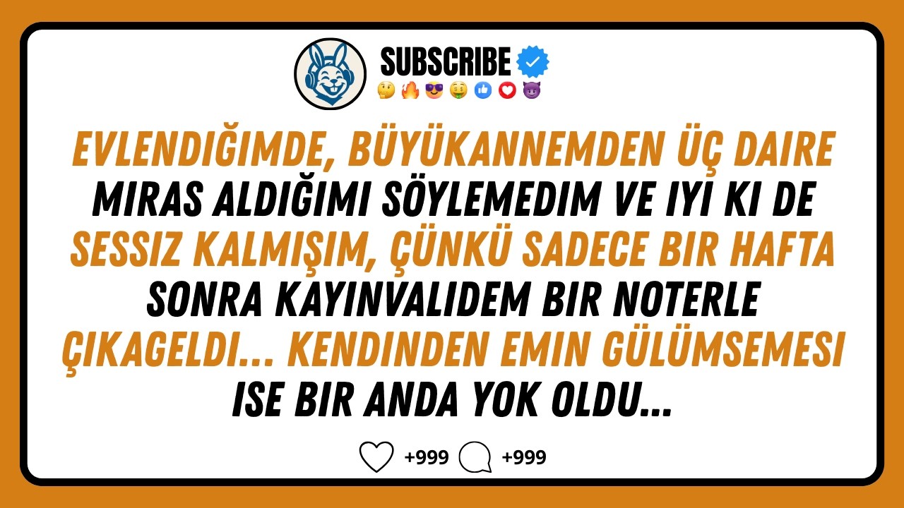 Evlendiğimde, büyükannemden üç daire miras aldığımı söylemedim. Ve Tanrı’ya şükürler olsun.