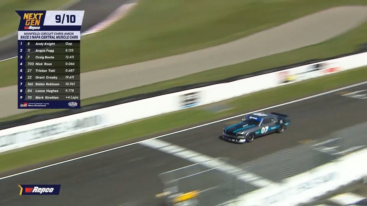Race 3 Battle Third - NAPA Central Muscle Cars - Manfeild Grand Finale
