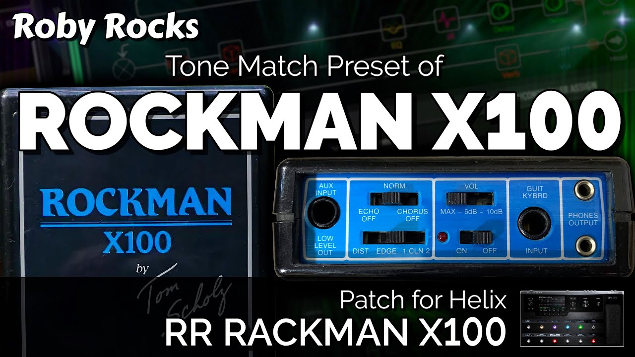 Line 6 Helix - HX Stomp | Rockman X100 | preset pack RACKMAN X100