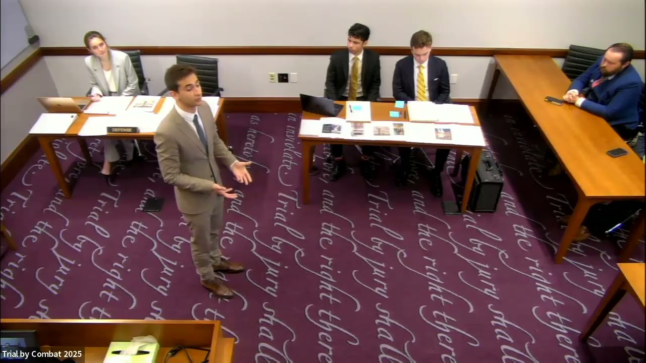 Trial by Combat 2025 - Round 4 - Jonathan Shanahan (Rutgers) v. Rand Meyer (Northwestern)