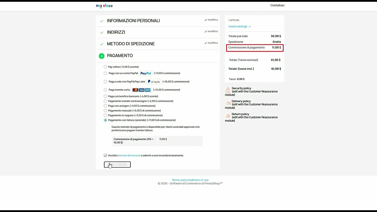 Payment Fees, Discounts & Custom Payment Methods (it)