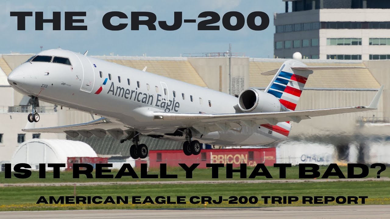 Is the CRJ-200 Really THAT BAD? CRJ-200 Flight Review #1: American Airlines!