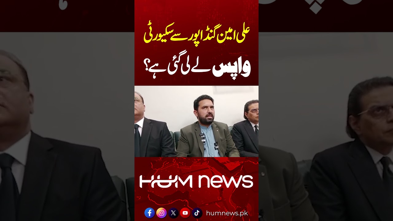 Security Withdrawn from Ali Amin Gandapur? KP CM Responds to Journalist  | Hum News | Pakistan
