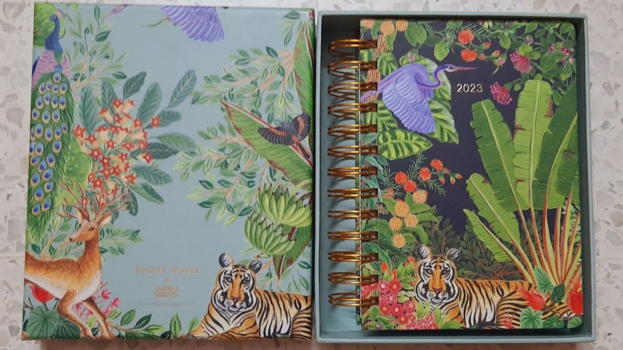 Unboxing and flip through of 2023 Happy wagon - Aranya planner by Bindiya Sameer
