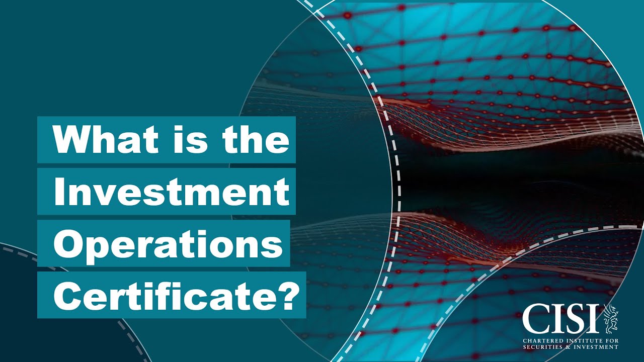 What is the Investment Operations Certificate (IOC)?