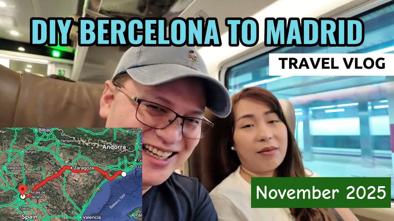 BARCELONA TO MADRID DIY TRAVEL VLOG, VOCO HOTEL PART 1 HD NOVEMBER 2025