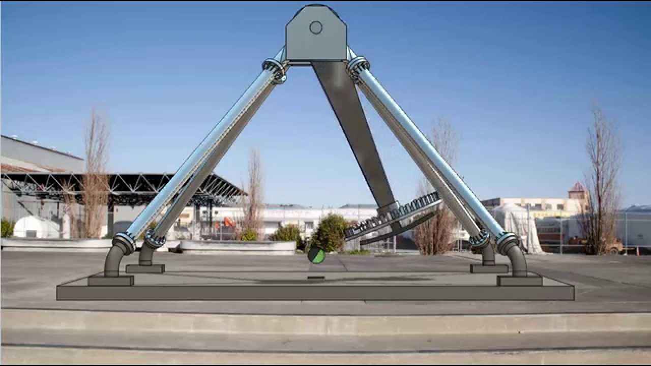 High Resolution Pendulum Amusement Park Ride Animation