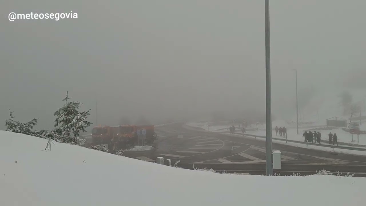 Nevada Puerto de Navacerrada. 3 de diciembre del 2025