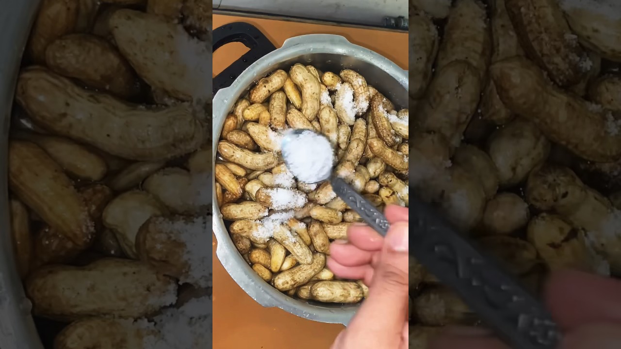 How To Boil Peanuts/How To boil Peanuts In Pressure Cooker #sandhyakbeautytips #peanuts #youtube