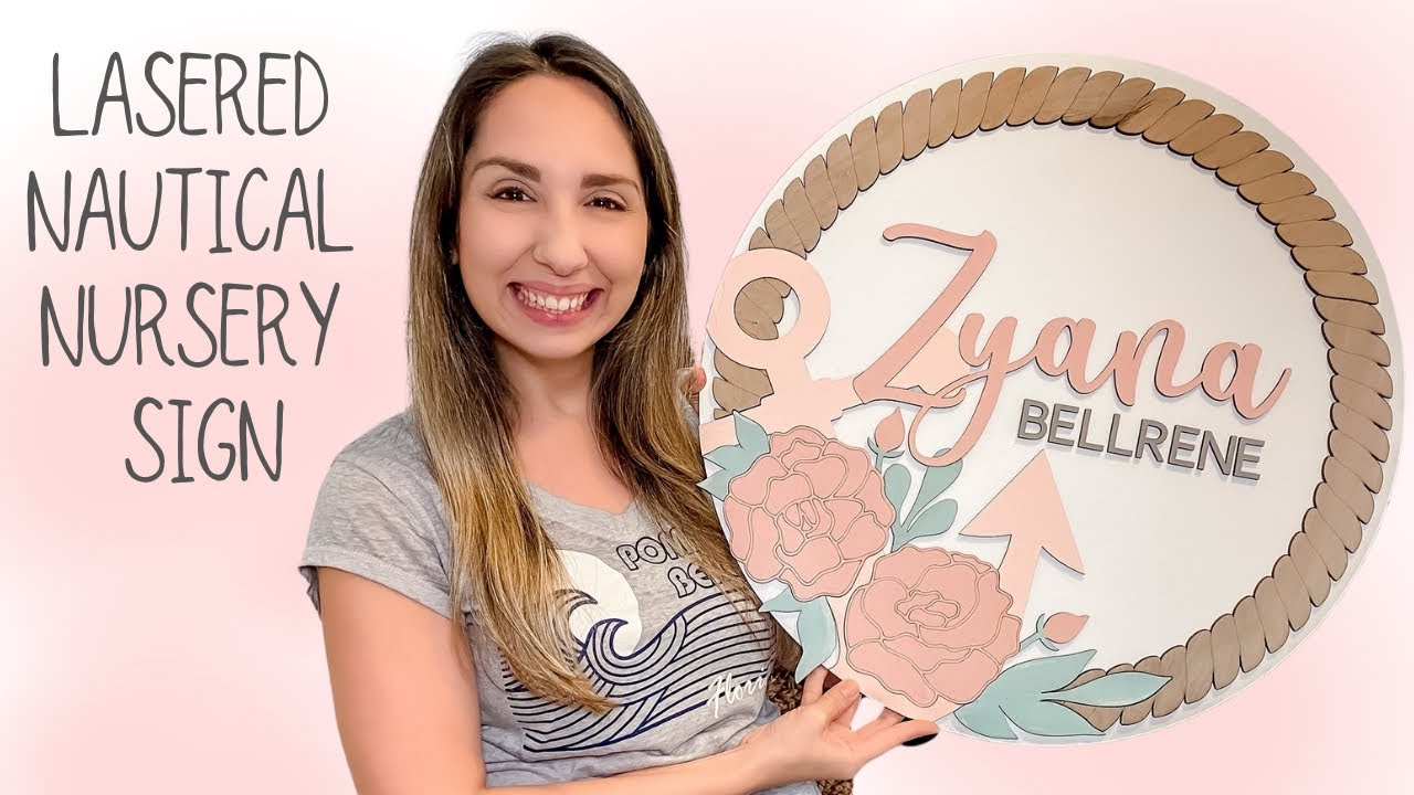 Laser Cut Round Nursery Sign