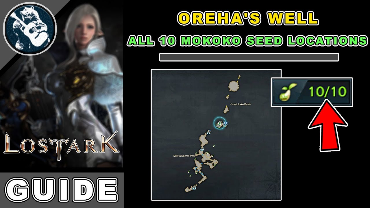 All 10 Oreha's Well Mokoko Seeds Location in Lost Ark | Punika Map Locations Guide