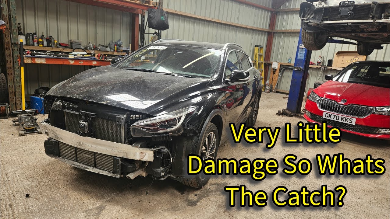 Я купил Infiniti QX30 с очень легкими повреждениями и быстро понял, почему его списали!!!