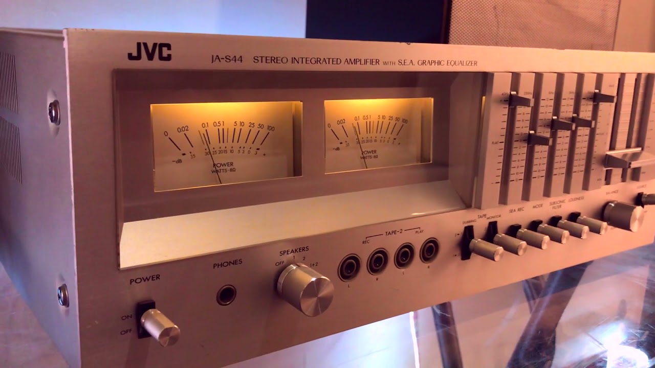 Обзор и звуковой тест интегрального стереоусилителя JVC JA-S44 (1977–79) [HQ]