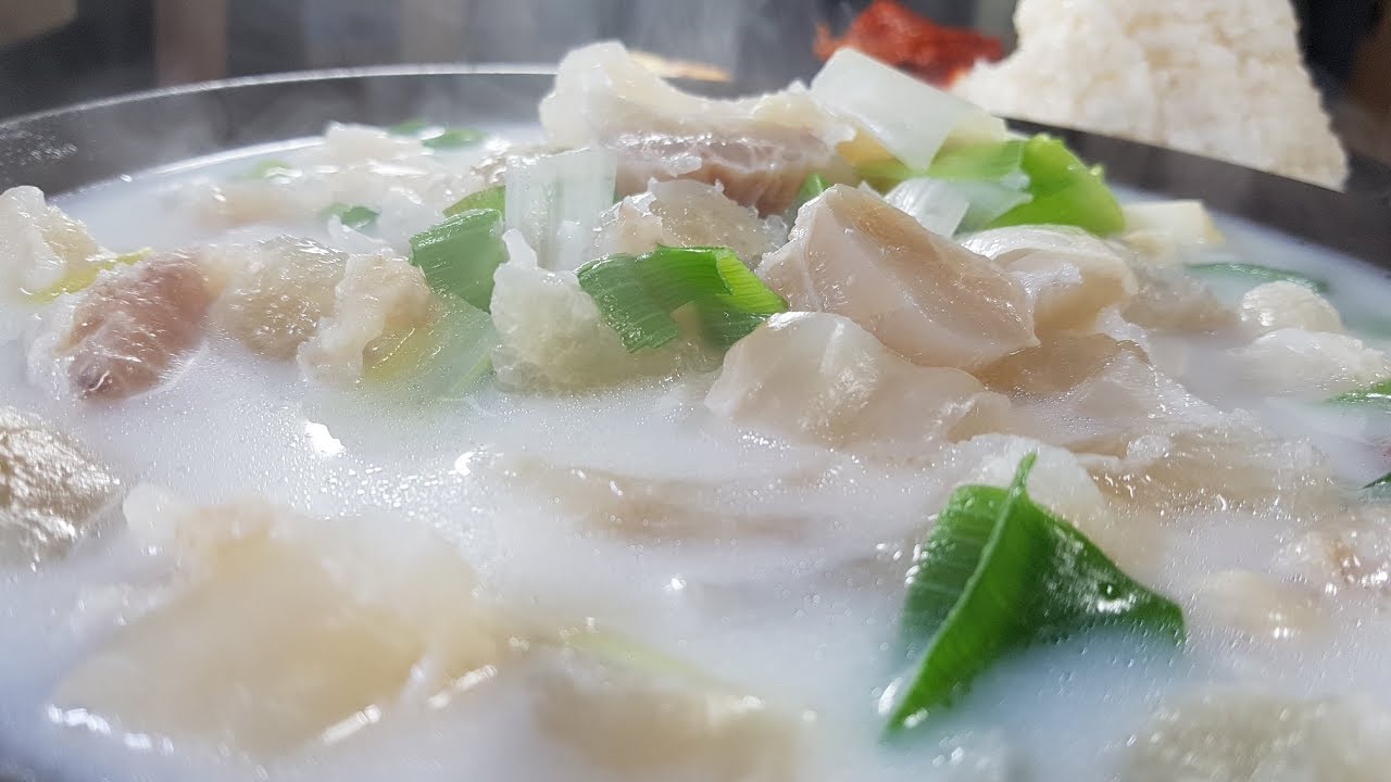 먹방 창배tv 깊은사골 도가니탕 Ox Knee Soup eating show mukbang asmr copy