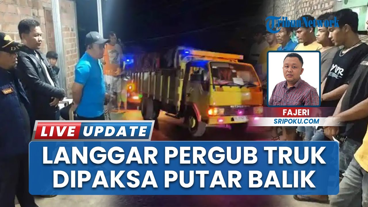 Langgar Pergub dan Melintas, Puluhan Truk Batubara Dipaksa Putar Balik di Sekayu