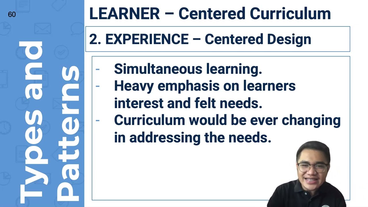 Cur Dev - Types and Patterns of Curriculum