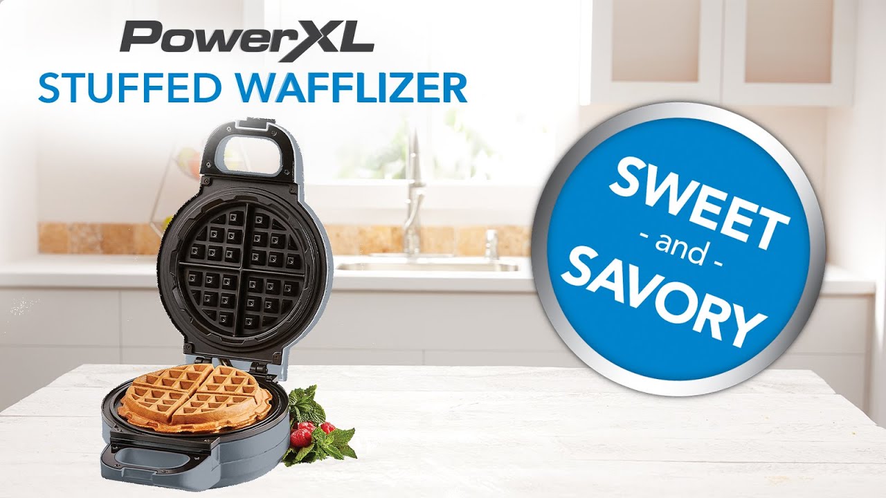 A Sweet & Savory Stuffed Waffle | PowerXL Stuffed Wafflizer | Waffle Maker