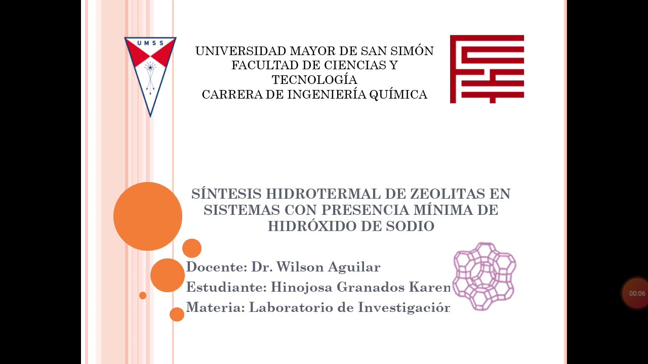 Síntesis hidrotermal de zeolitas con presencia mínima de hidróxido de sodio