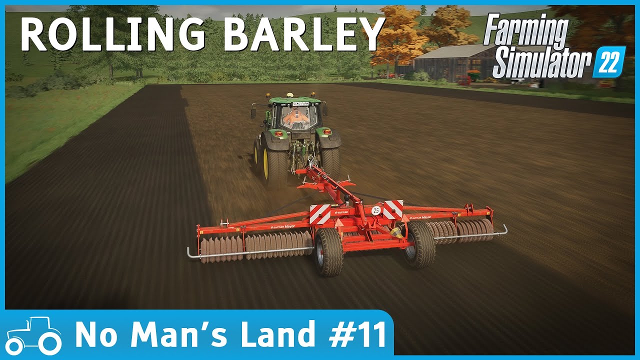 No Man's Land #11 FS22 Timelapse Sowing & Rolling Winter Barley, Mulching, Fertilizing & Forestry