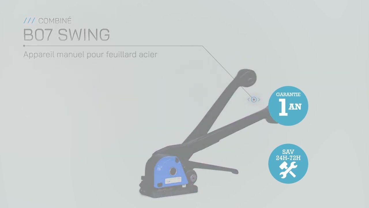Combiné manuel pour feuillard acier B07 Swing - CERCLEUROP