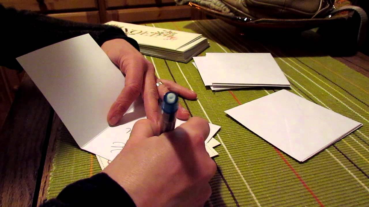 Writing Christmas Cards