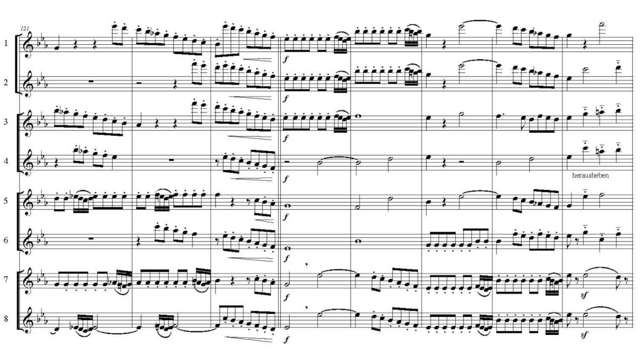 Mozart Zauberfl&ouml;te Ouvert&uuml;re f&uuml;r Piccolo Ensemble (Batschelet)