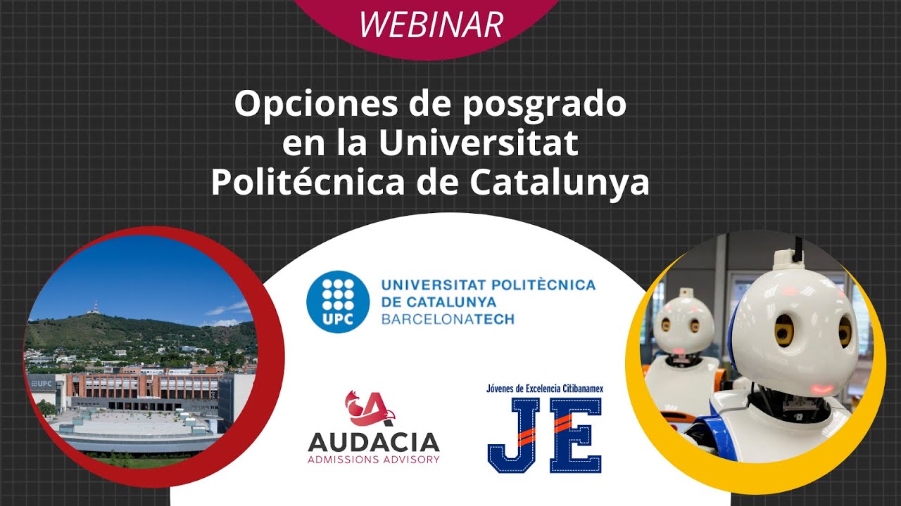 Webinar: posgrados en la Universitat Politécnica de Catalunya