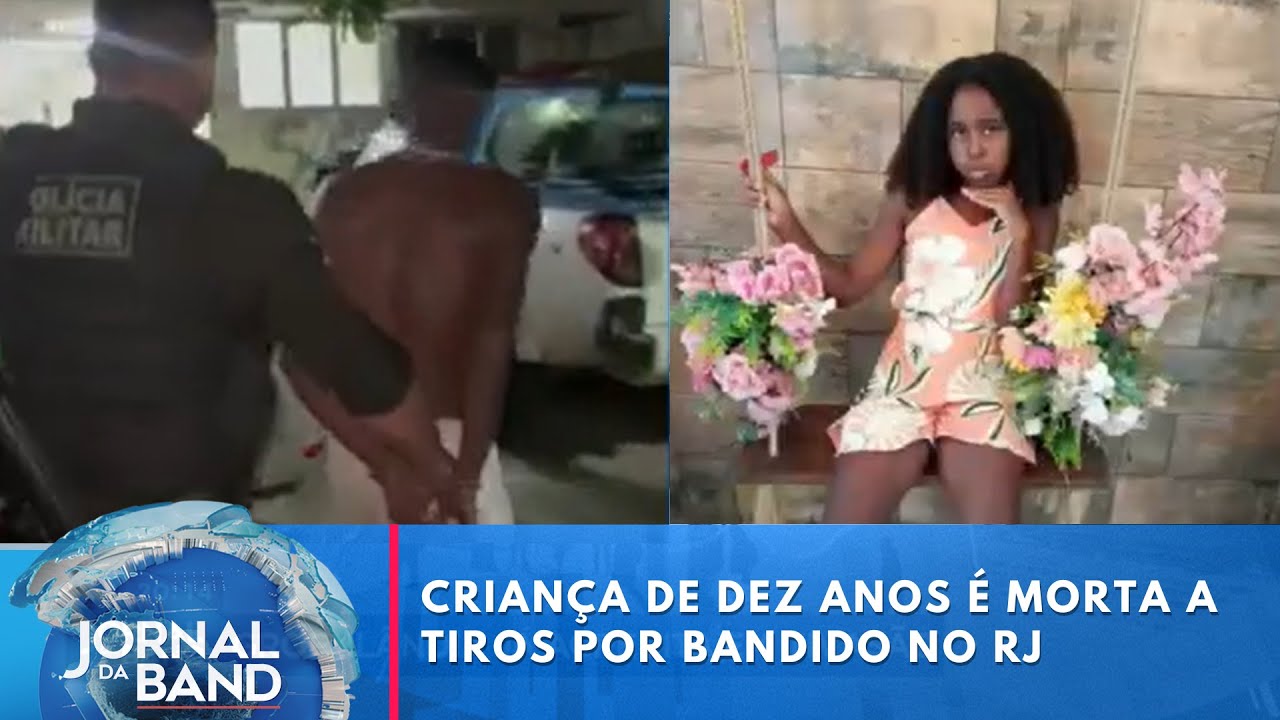 Menina de dez anos é assassinada a tiros no RJ  | Jornal da Band