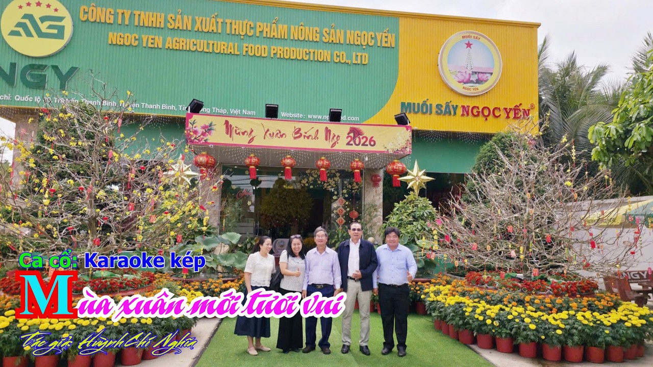 Ca cổ: MÙA XUÂN MỚI TƯƠI VUI (Karaoke kép) | Tác giả: Huỳnh Chí Nghĩa