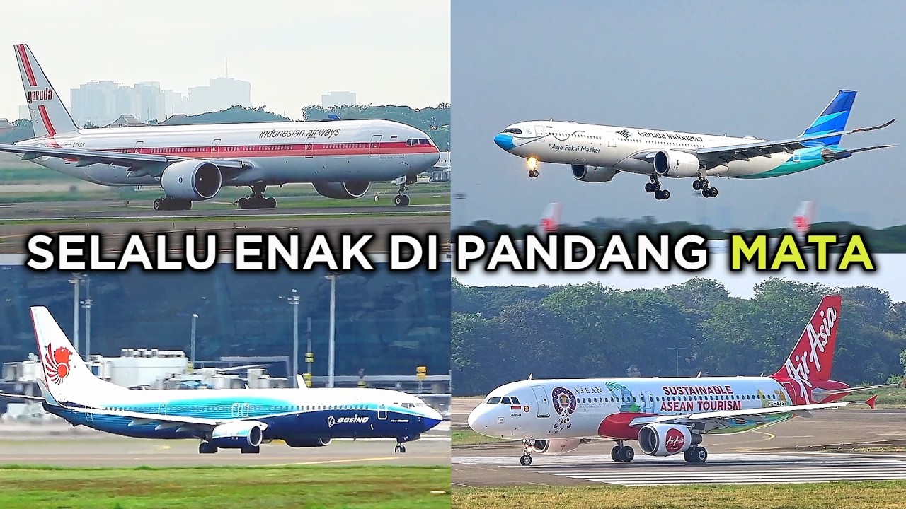 Deretan Pesawat-pesawat CANTIK Dan MENARIK ( Livery Pesawat ) Di Bandara Soekarno Hattta CGK